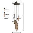 Luster Cocoon 5L Brown Frosted Glass