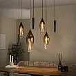 Luster 76-99 Cocoon 4+3L Brown Clear Glass