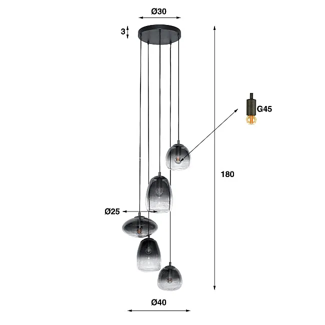 Luster 77-95 5L Mix Glass