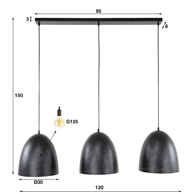 Luster 78-52C Kosmos 3L Charcoal
