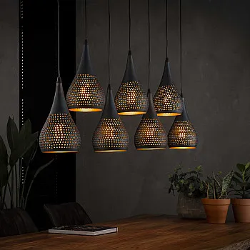 Luster 80-96 7 x Ø15cm industry cone
