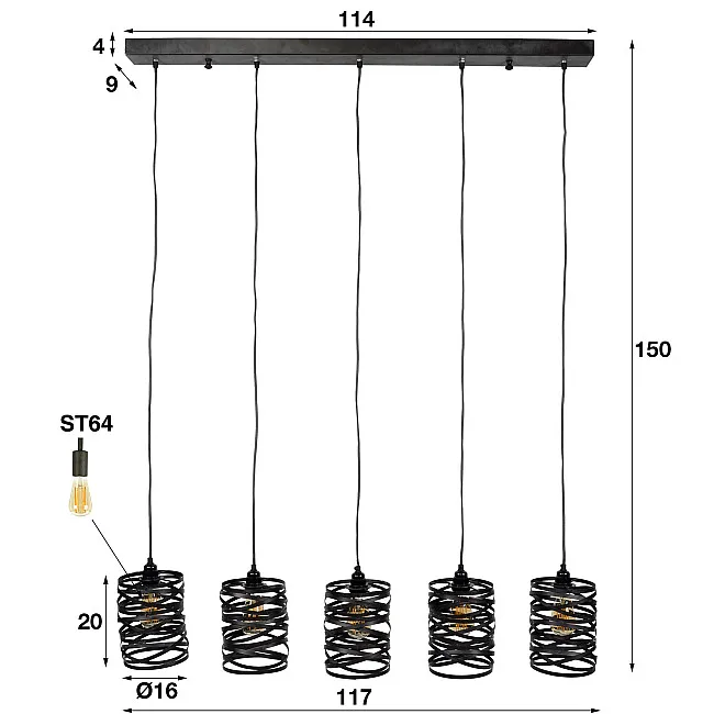 Luster 82-97 5L Spindle