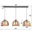 Luster 83-65 Wooden curved mango frame