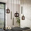 Luster 84-31 Bronza 4+3L Brown Glass