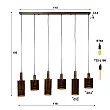 Luster 84-36 Sepiora 6L Brown Glass