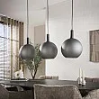 Luster 84-43 Bubble 3L Frosted Grey Glass