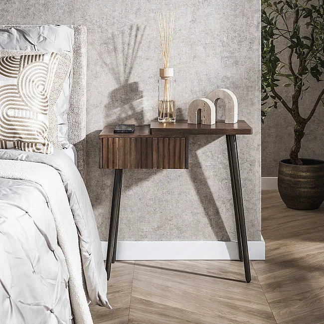 Nočný stolík 30-15 Carve Drevo Acacia - Pravý