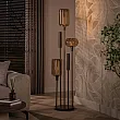 Stojaca lampa Serene 3L Brown Glass