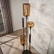 Stojaca lampa Serene 3L Brown Glass