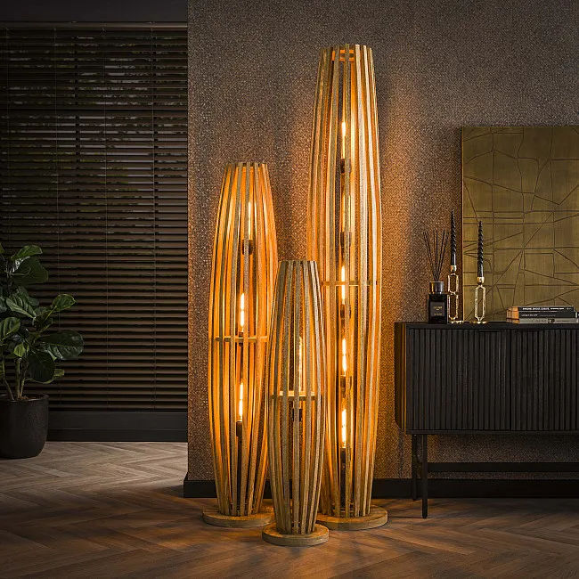 Stojaca lampa 70-51 Orbit 1L Drevo Mango
