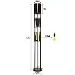 Stojaca lampa 73-45 Lucente 3L Multicolour Glass