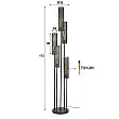 Stojaca lampa 73-83 Tube Mesh 5L