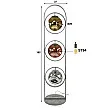 Stojaca lampa 74-55 3L Stellar