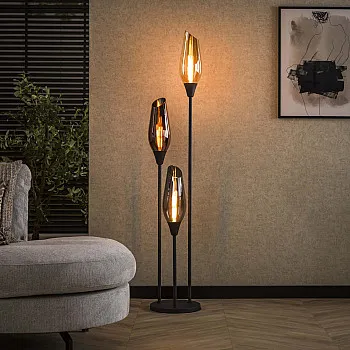 Stojaca lampa 76-90B Cocoon 3L Multicolour glass
