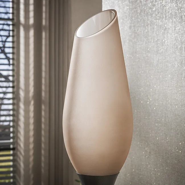 Stojaca lampa 76-90F Cocoon 3L Brown frosted glass