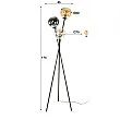 Stojaca lampa 78-76 Globe 3L Multicolour Glass