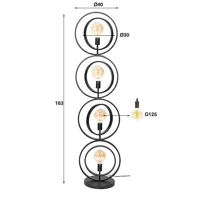 Stojaca lampa 83-23 4L Turn Around
