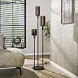 Stojaca lampa 84-35 Sepiora 3L Brown Glass