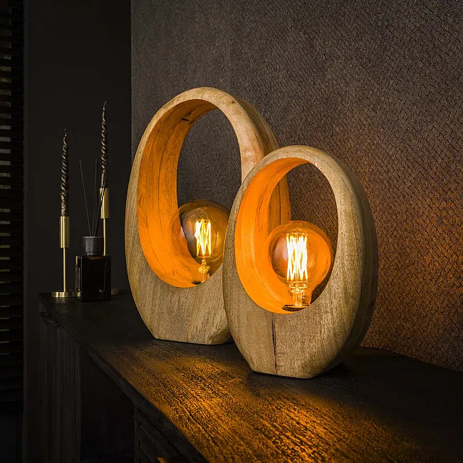 Stolová lampa 73-21 Arch 1L Drevo Mango