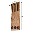 Vešiak 24-84 Edge 2x3 Hooks Drevo Acacia