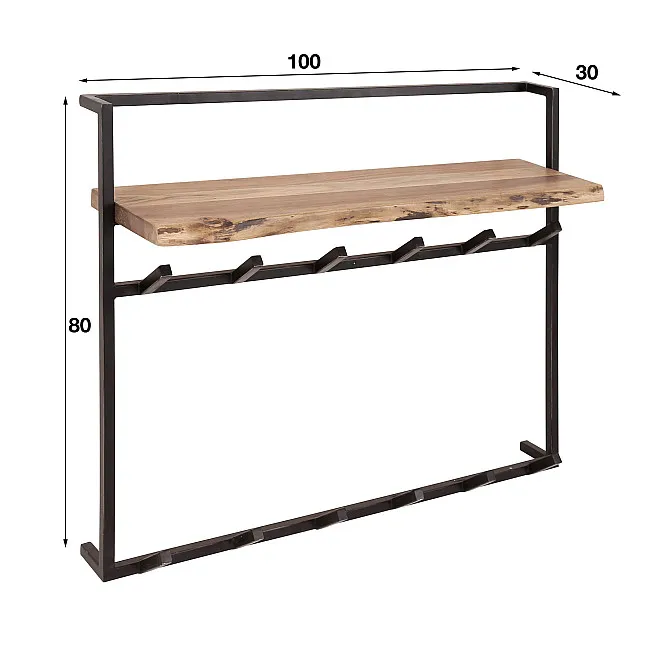 Vešiak 25-88 Air 12 Hooks Drevo Acacia - PRODUKT JE SKLADOM U NÁS - 1Ks